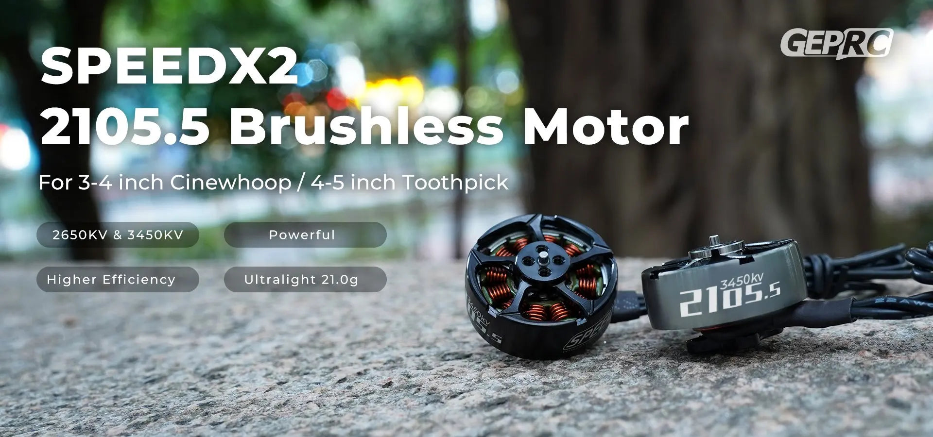 GEPRC SPEEDX2 Motor, GEPRC SPEEDX2 2105.5 Brushless Motor For 3-4 inch Cine