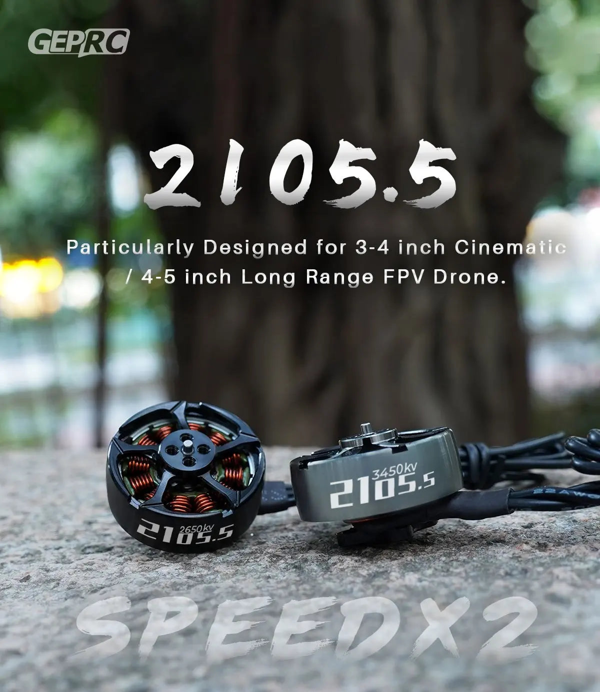 GEPRC SPEEDX2 Motor, GEPRC 2105.5 Particularly Designed for 3-4 inch Cinematic 4-5 inch