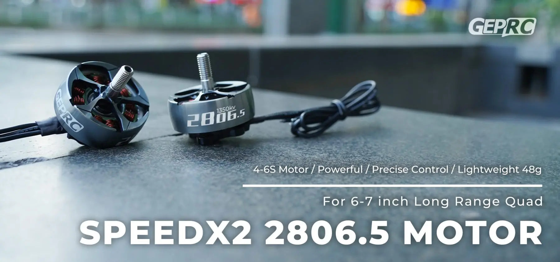 GEPRC SPEEDX2 2806.5 1350KV/1760KV Motor, GEPRC 4-6S Motor / Powerful / Precise Control 