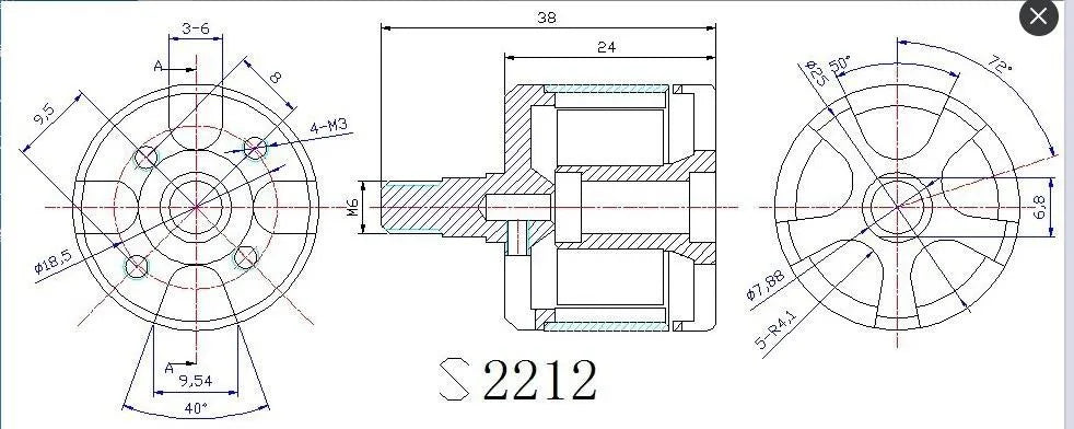محرك جديد بدون فرشاة 2212 920KV-CW CCW لـ F330 X525 F450 S500 500 550 كوادكوبتر متعدد الدوار 14 NEW 2212 920KV Brushless Motor, Readytosky 2212 920KV DJI Brushless Outrunner Motor For F330