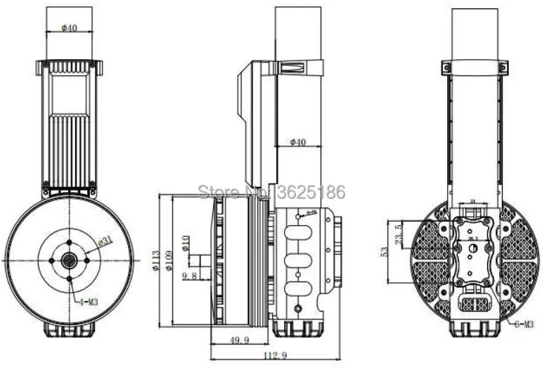 T15 power system Motor SPECIFICATIONS Wheelbase : Screws Use 