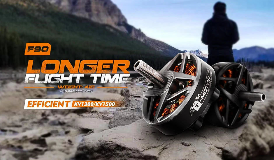 4PCS T-motor F90 Long Range Motor - 2806.5 KV1300 KV1500 5-6S Brushless Motor For 5/6/7inch FPV Freestyle Version RC Long Range Drones 7 4PCS T-motor, FSO LONCER FLICHT TIMZ WEICHT: 416 (