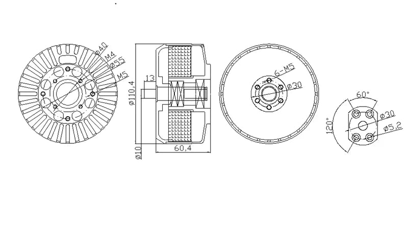 Eagle power EA120 KV85 KV120 Thrust 30KG Brushless Motor Eagle