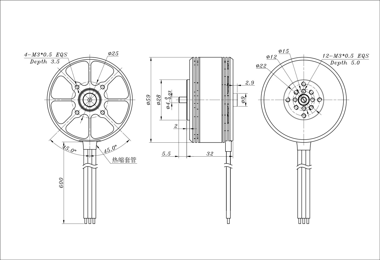 X5212S 280KV 340KV for VTOL Fixed Wing