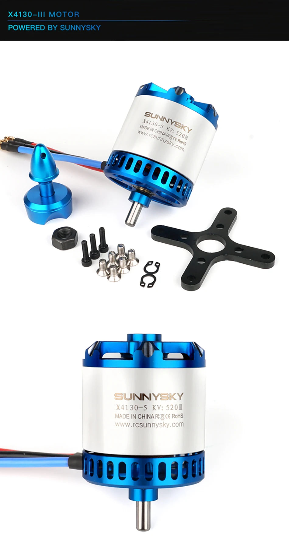 X4130-Ill MOTOR POWERED BY SUNNYSKY