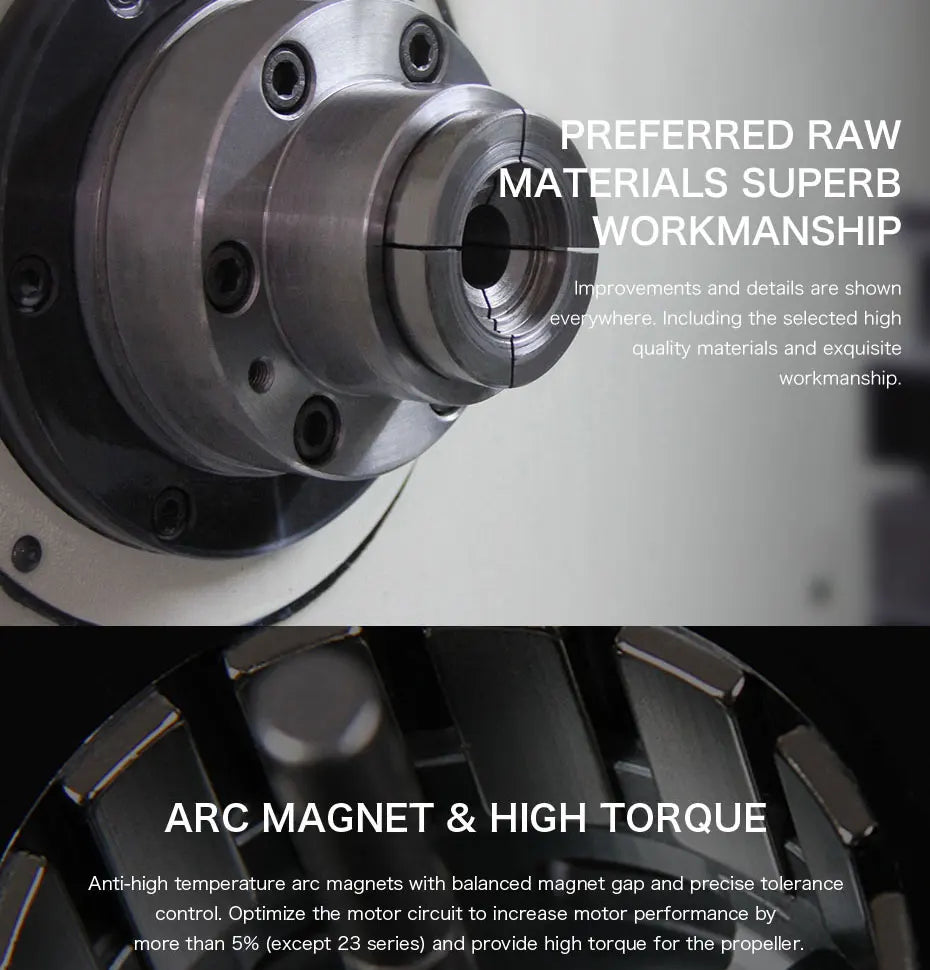 T-MOTOR, PREFERRED RAW MATERIALS SUPERB WORKMANSHIP Improvements and
