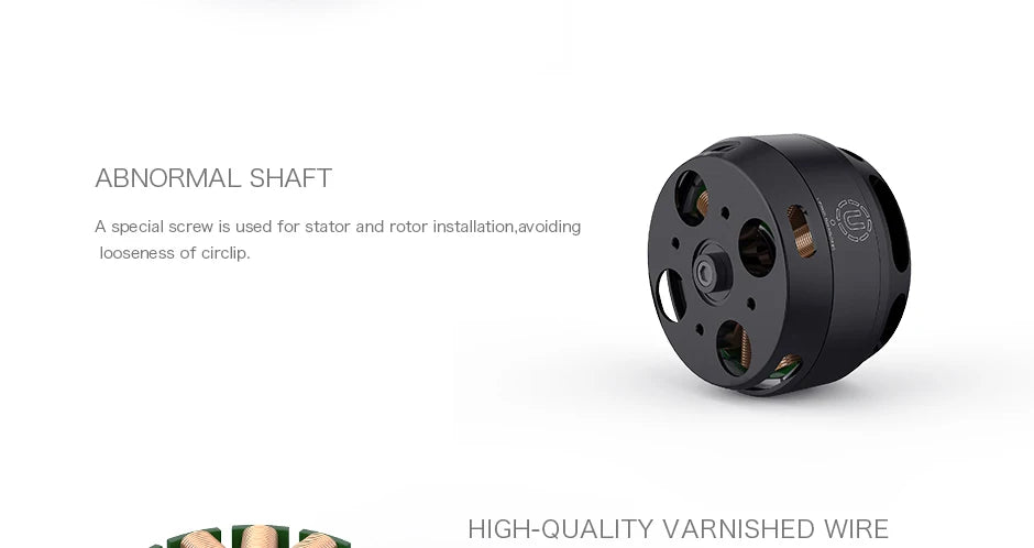 محرك T-MOTOR U7 KV280 KV460 KV490 U-POWER للطائرات بدون طيار متعددة الدوارات الدوارة Hexacopter 10 T-MOTOR, ABNORMAL SHAFT A special screw is used for stator and rot