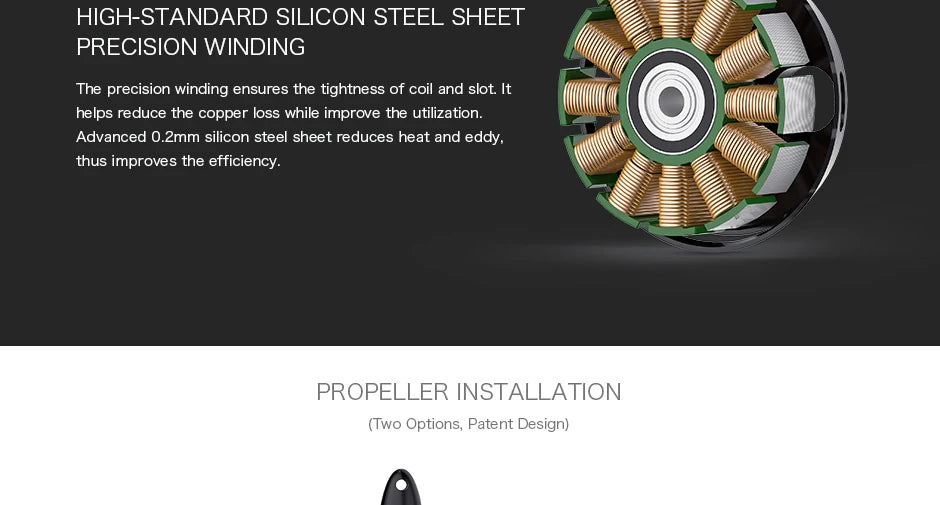 محرك T-MOTOR U7 KV280 KV460 KV490 U-POWER للطائرات بدون طيار متعددة الدوارات الدوارة Hexacopter 12 T-MOTOR, HIGH-STANDARD SILICON STEEL SHEET PRECISION WINDING