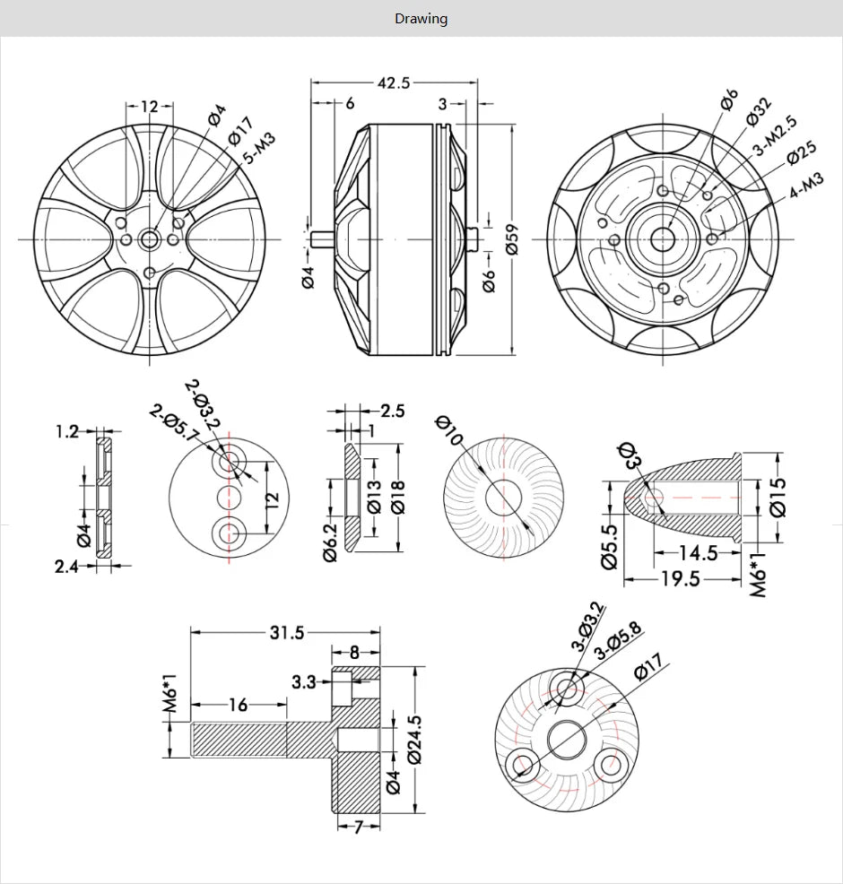 T-MOTOR MN5212 KV340 KV420 Motor - Max Thrust 4.4KG HighQuality Brushless Motor For UAV Drones Quadcopters Helicopter Hexacopter 13 T-MOTOR, efficiency current.............................................................(5-12A)>83% internal resistance.............
