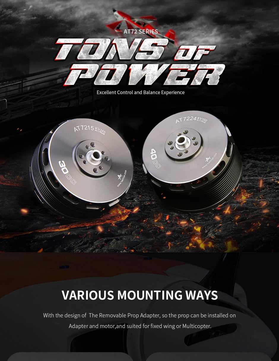 T-motor, AT72 SERIES TQNS 07 7owI Excellent Control and Balance Experience AT72