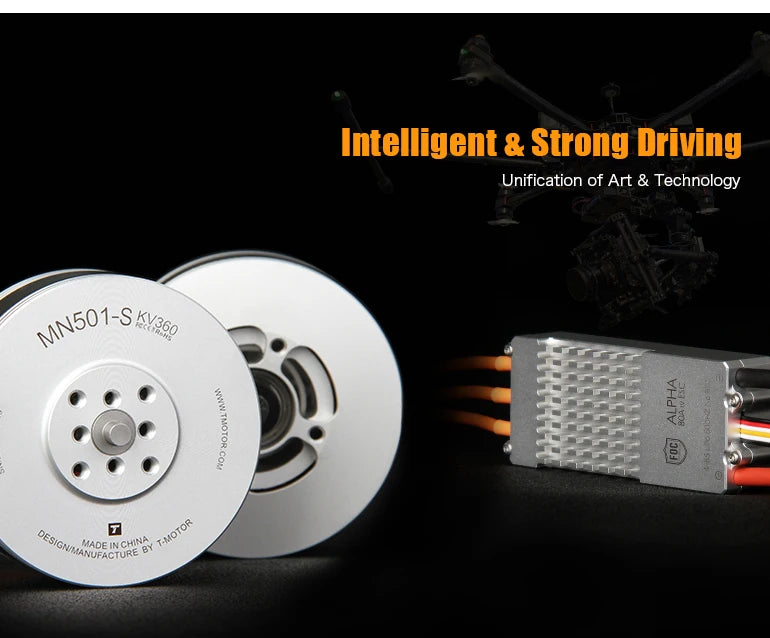 T-Motor MN501-S KV360 5.3KG Thrust Navigator Series Brushless Electrical Motor For For Aircraft Multirotor Copters RC Drones 18 T-Motor, Intelligent & Strong Driving Unification of Art & Technology 0 8 Waof MN