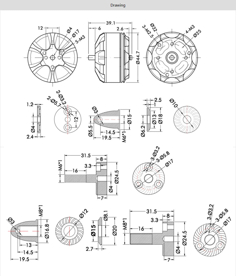 T-motor MN4010 KV370 KV475 KV580 