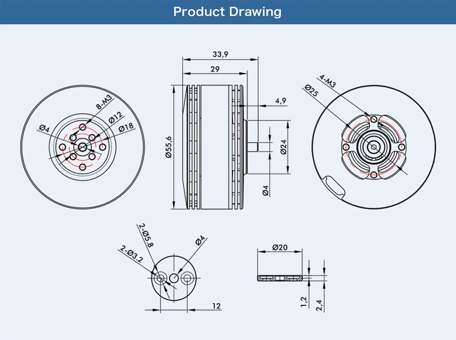 T-Motor, T-MOTOR MN501-S KV240 SPECIFICATIONS Use