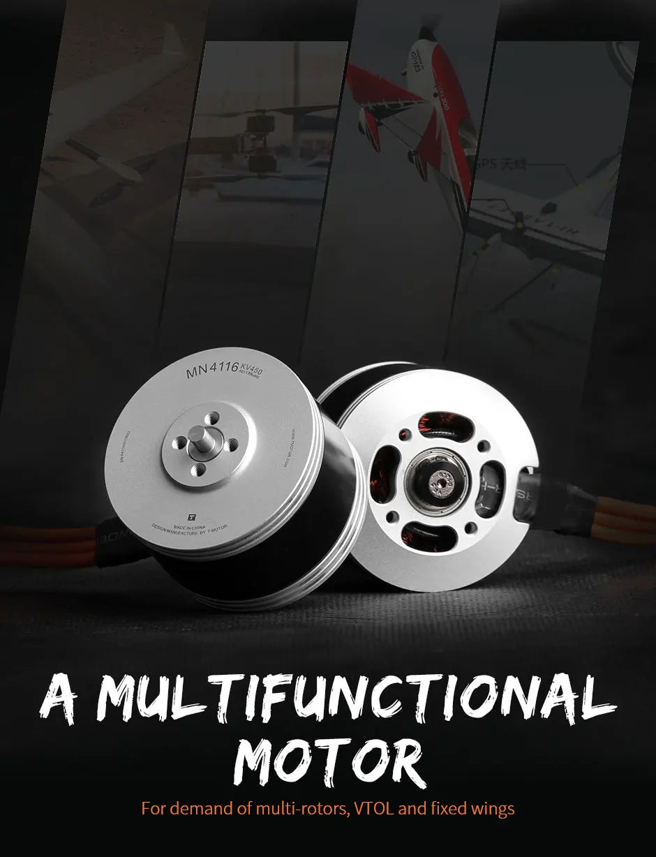 T-MOTOR MN4110 KV300 KV340 KV400 Brushless Motor Max Thrust 770W 3.6KG Tiger Motor Navigator Type For UAV RC Drones Copter Rotors Multi-rotor 10 T-MOTOR, MN4116Kvaso Vacdci A MuLTIFuNCT
