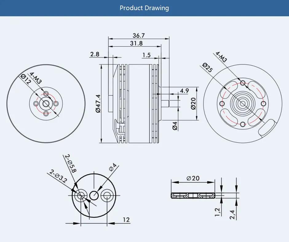 T-MOTOR MN4110 KV300 KV340 KV400 Brushless Motor Max Thrust 770W 3.6KG Tiger Motor Navigator Type For UAV RC Drones Copter Rotors Multi-rotor 14 T-MOTOR, RC Parts & Accs : Engines Origin : Mainland China