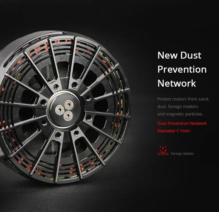 T-MOTOR, New Dust Prevention Network Protect motors from sand; dust; foreign matters and magnetic particles