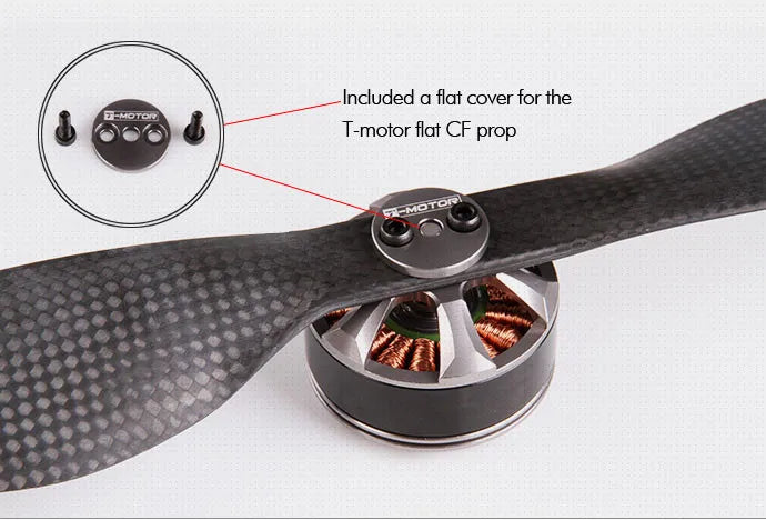 Included a flat cover for the TedOTe T-motor flat CF prop Ed