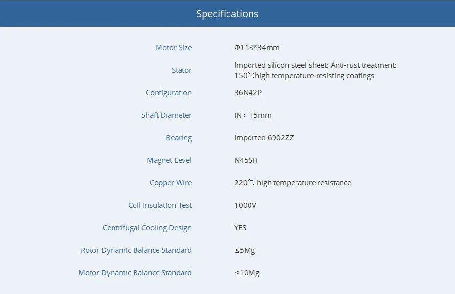 T-motor MN1010 KV135 KV90 Brushless Motor 6-12S 21.5KG Thrust Navigator Type Outrunner Drone Motor for Multirotor RC Drone Racing Quadcopter 12 T-motor, Specifications Motor Size 0118*34mm Imported silicon steel sheet; Anti-rust treatment