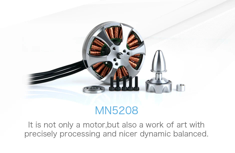 T-Motor MN5208 KV340 Brushless Motor with position lock 4.1KG Thrust for UAV drones quadcopters multi-rotor professional boats 8 T-Motor MN52