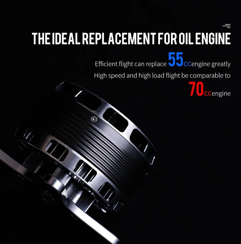 T-MOTOR, Efficient flight can replace 55ccengine e greatly High speed and high load flight