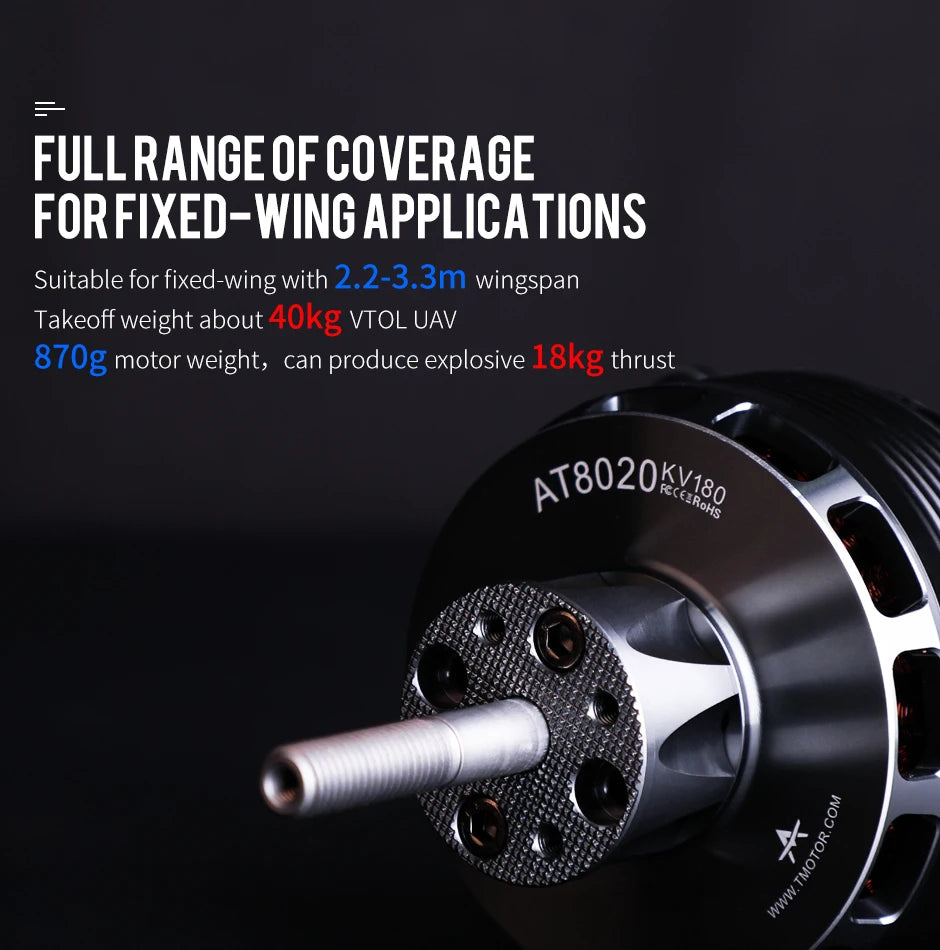 T-MOTOR, FULLRANCE OF COVERACE FORFIXED-WINC APPLICA T