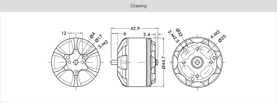 T-motor MN4014 KV330 2.6KG Thrust High Performance Outrunner Brushless Motor For DCL UAV RC Drones Rotors Copters Heavy Multi-rotor 19 T-motor MN4014 KV330 2.6KG Thrust Motor SPECIF