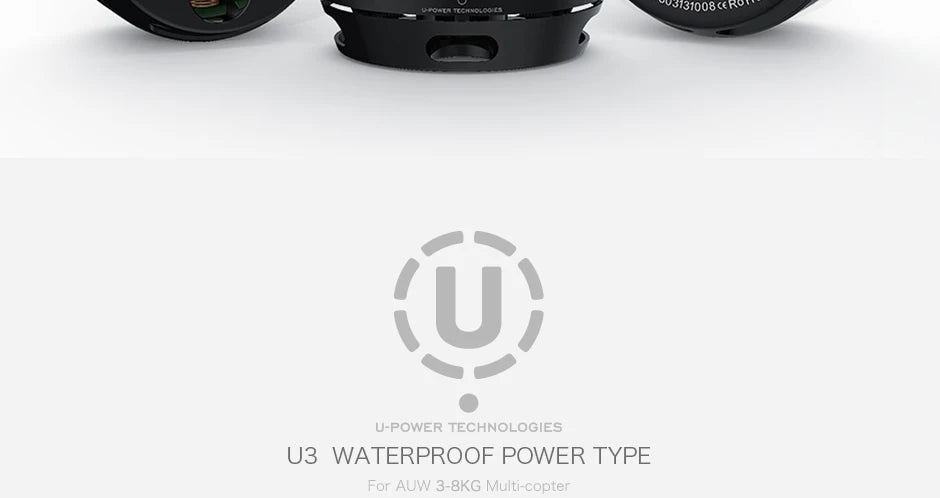 T-MOTOR, U-POWER TECHNOLOGIES: U3 WATERPROOF POWER 
