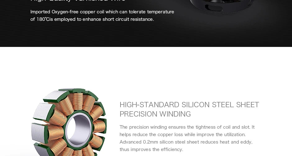 T-MOTOR, HIGH-STANDARD SILICON STEEL SHEET PRECISION WINDING