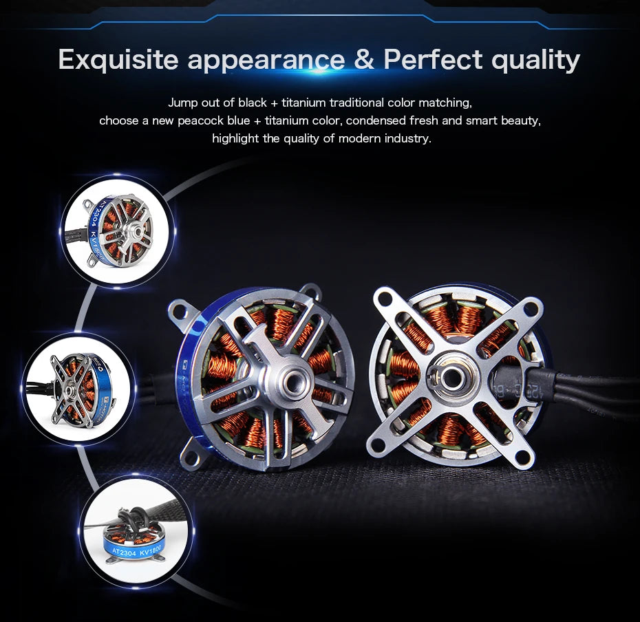 T-MOTOR, choose a new peacock blue titanium color, condensed fresh and smart beauty 
