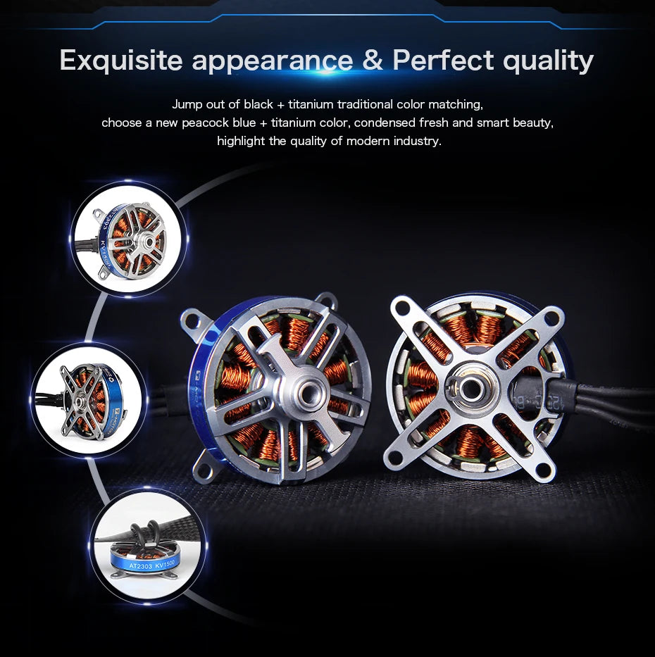 T-MOTOR, choose a new peacock blue titanium color, condensed fresh and smart beauty 