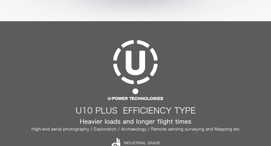 محرك T-Motor U10 Plus KV170 6-10S 12 كجم محرك كفاءة الدفع لطائرات الهليكوبتر متعددة الدوار Hexacopter UAV بدون طيار 8 T-Motor, U-POWER TECHNOLOGIES U1O PLUS EFFICIENCY