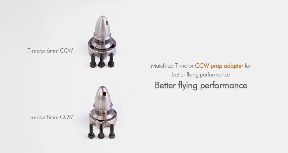 6mm CCW Match up T-motor CCW prop adapter for better flying performance T