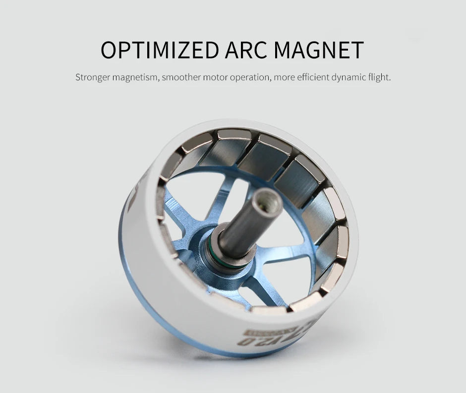 T-motor, OPTIMIZED ARC MAGNET Stronger magnetism, smoother motor