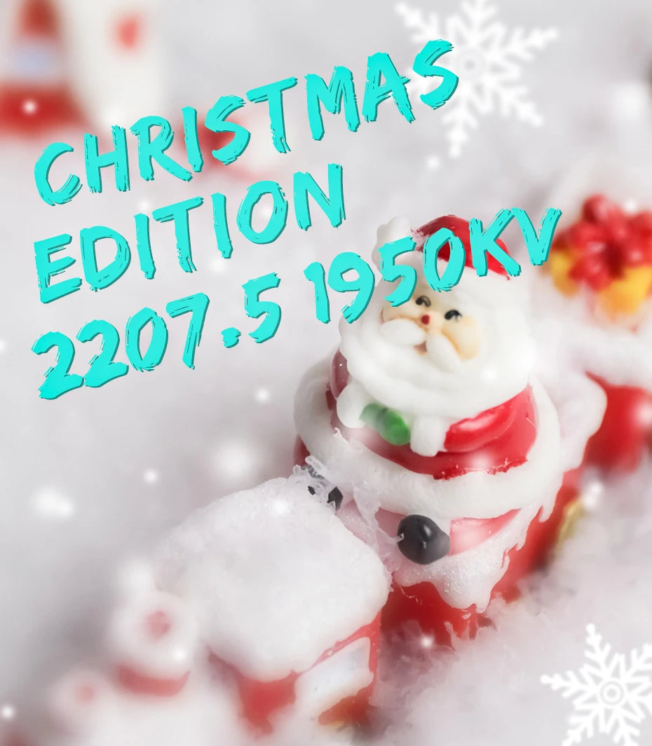 محرك T-MOTOR 2207.5 1950KV إصدار عيد الميلاد بدون فرشاة للطائرة بدون طيار 7 T-MOTOR, CHRiSTMAS Edition 195okV 220