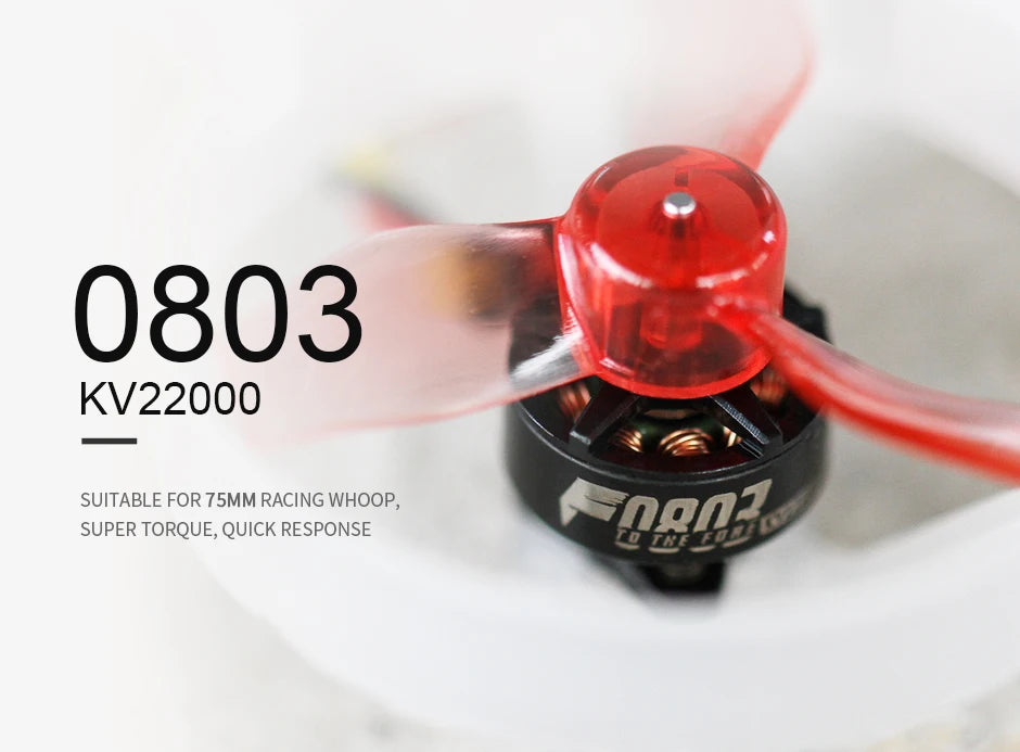 T-motor F0802 KV25000 Micro Motor - 1.81g Brushless Motor For FPV Freestyle 65-85mm Micro Racing Whoop 10 T-motor, KV22000 SUITABLE FOR ZSMM RACING WHOOP SUPER