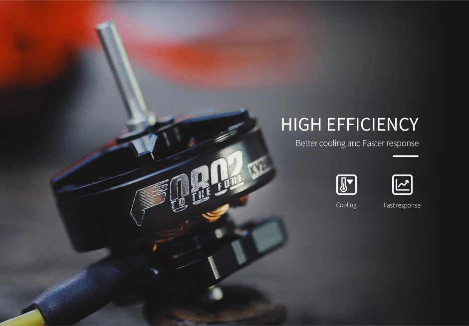 T-motor F0802 KV25000 Micro Motor - 1.81g Brushless Motor For FPV Freestyle 65-85mm Micro Racing Whoop 11 T-motor, HIGH EFFICIENCY Better cooling and Faster response Ccoling Fast respans