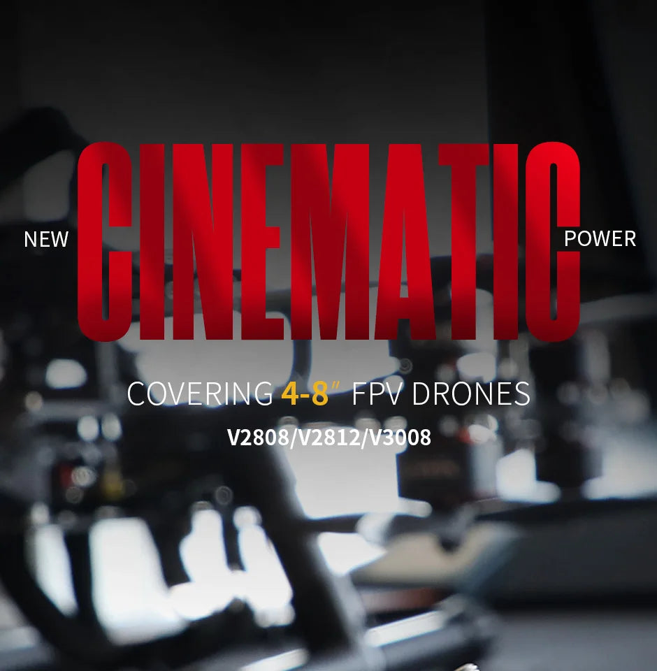 T-motor VELOX V2812 KV925 KV1155 3.3KG Thrust V series Motor For FPV Racing Drone FPV Freestyle Frame 7 T-motor, MEMWIO COVERING 4-8 FPV DRONES V2808/1281