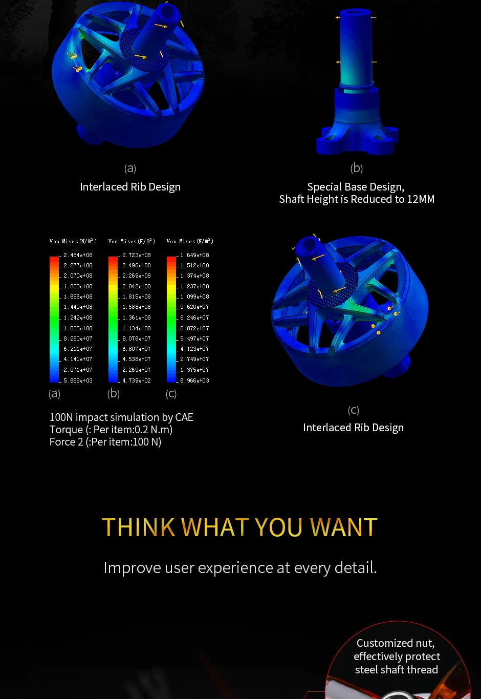 T-motor, Interlaced Rib Design Special Base Design; Shaft Height is Reduced to 12MM
