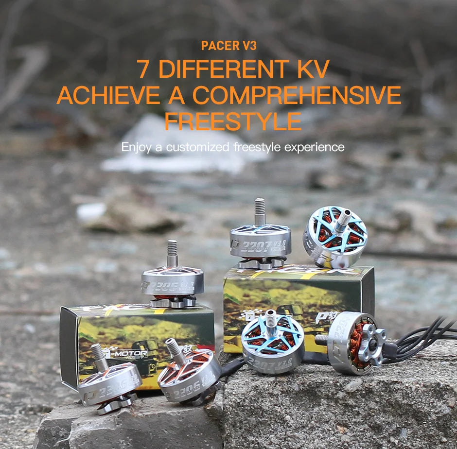 4pcs T-motor, PACER V3 7 DIFFERENT KV ACHIEVE A COMPRE