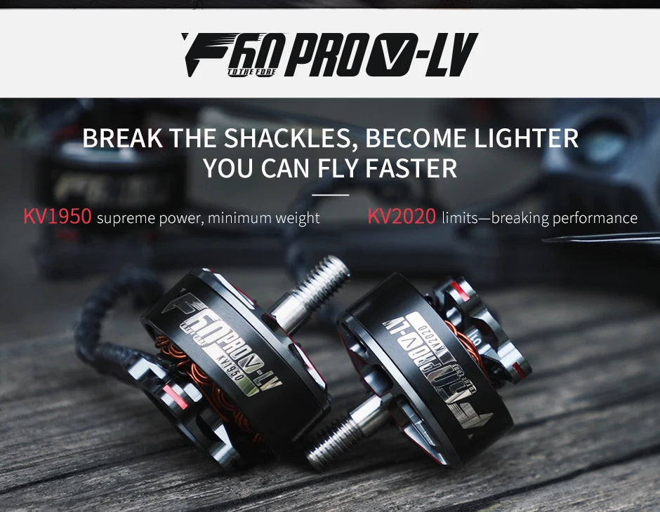 T-Motor F60 PRO V-LV Racing Motor KV1950 KV2020 لإطار FPV Racing Drone FPV Freestyle 8 T-Motor, KV1950 supreme power, minimum weight KV2020 limits-breaking performance b