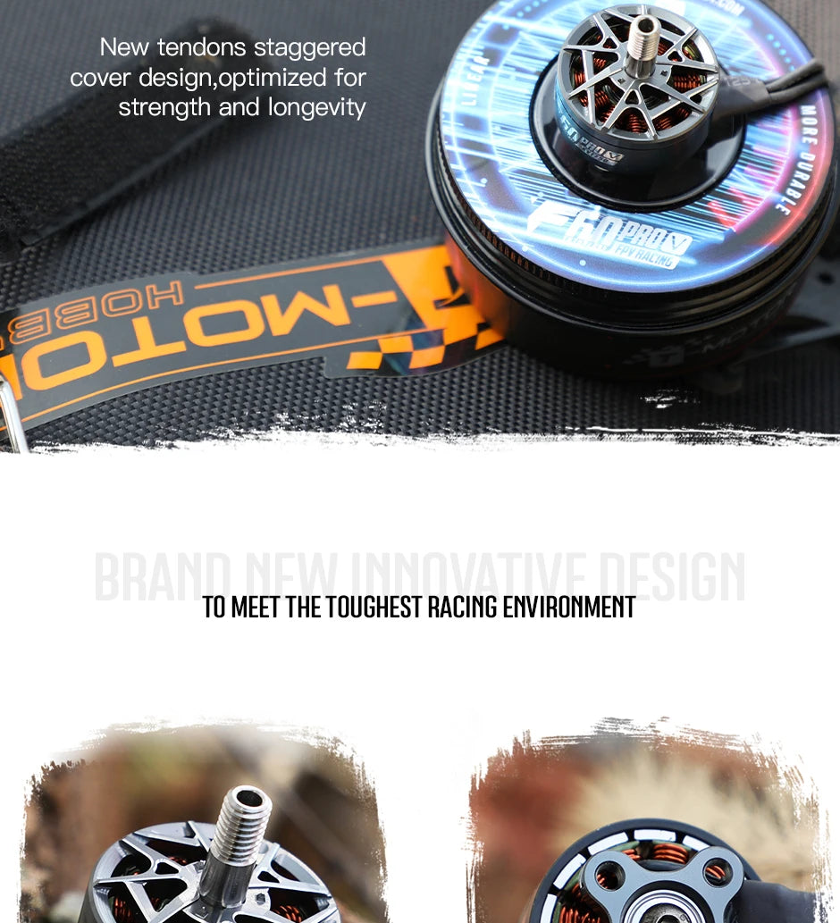 T-motor, new tendons staggered cover design,optimized for strength and longevity : tut