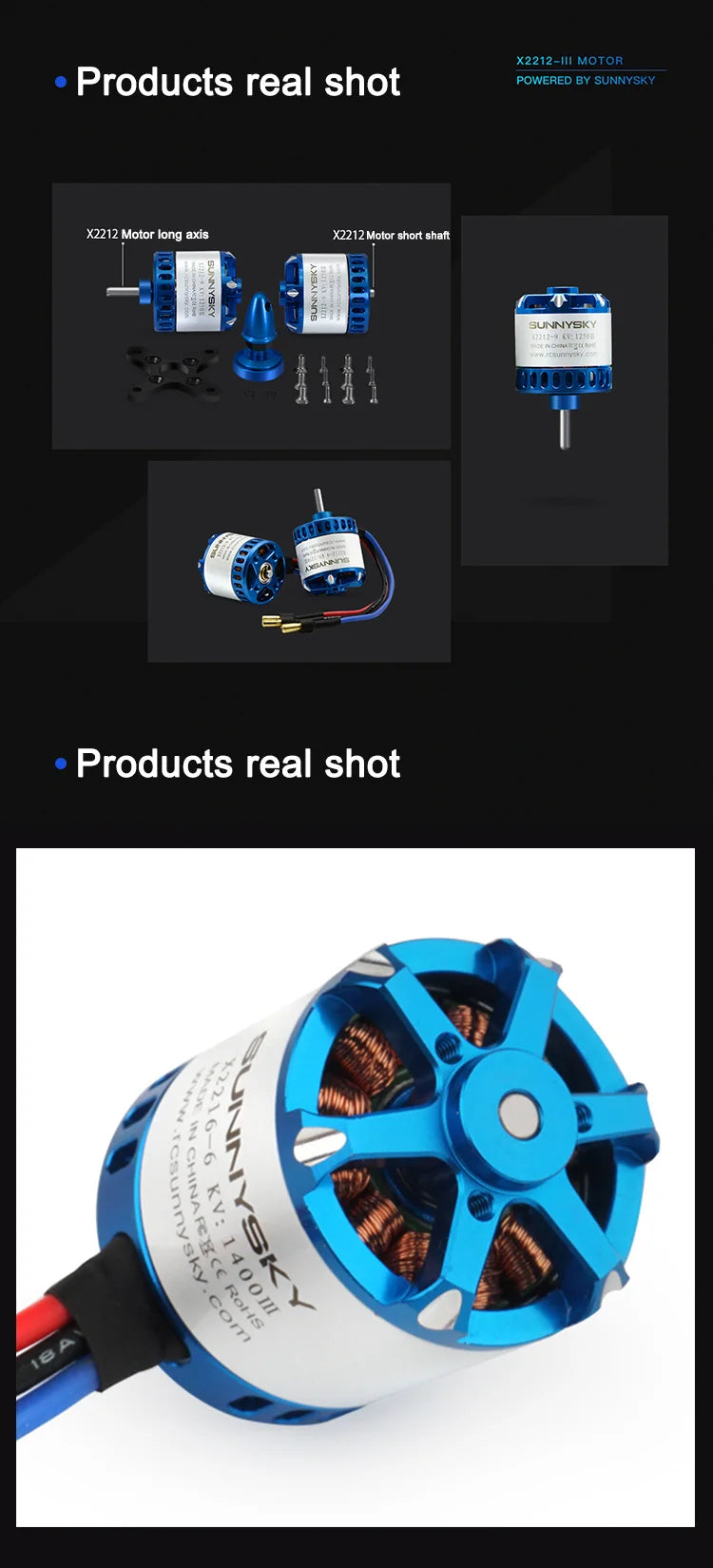 SUNNYSKY X2212-III X2220-III SPECIF