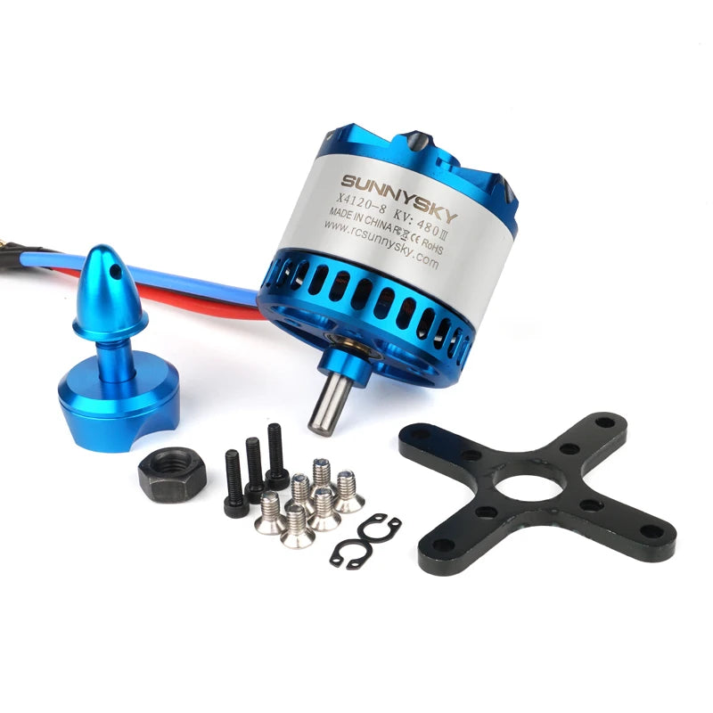 محرك SunnySky X4120 480KV 550KV عالي الفعالية بدون فرشاة لطائرة بدون طيار ثلاثية الأبعاد 12 X4120-8 MADE IN CHINARE (€ Rohs 4801 www