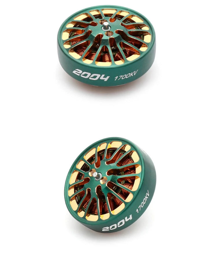 DIATONE MAMBA TOKA 2004 1700KV/2900KV محرك بدون فرشاة لسباق السيارات أخضر للسباق 3-5 بوصة مسواك طائرات بدون طيار صغيرة المدى RC FPV 15 Mamba Toka 2004 1700kv 2900kv Brushless Motor Green Parameter