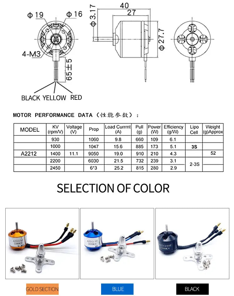 5PCS XXD A2212 2212 A2208 2208 Brushless