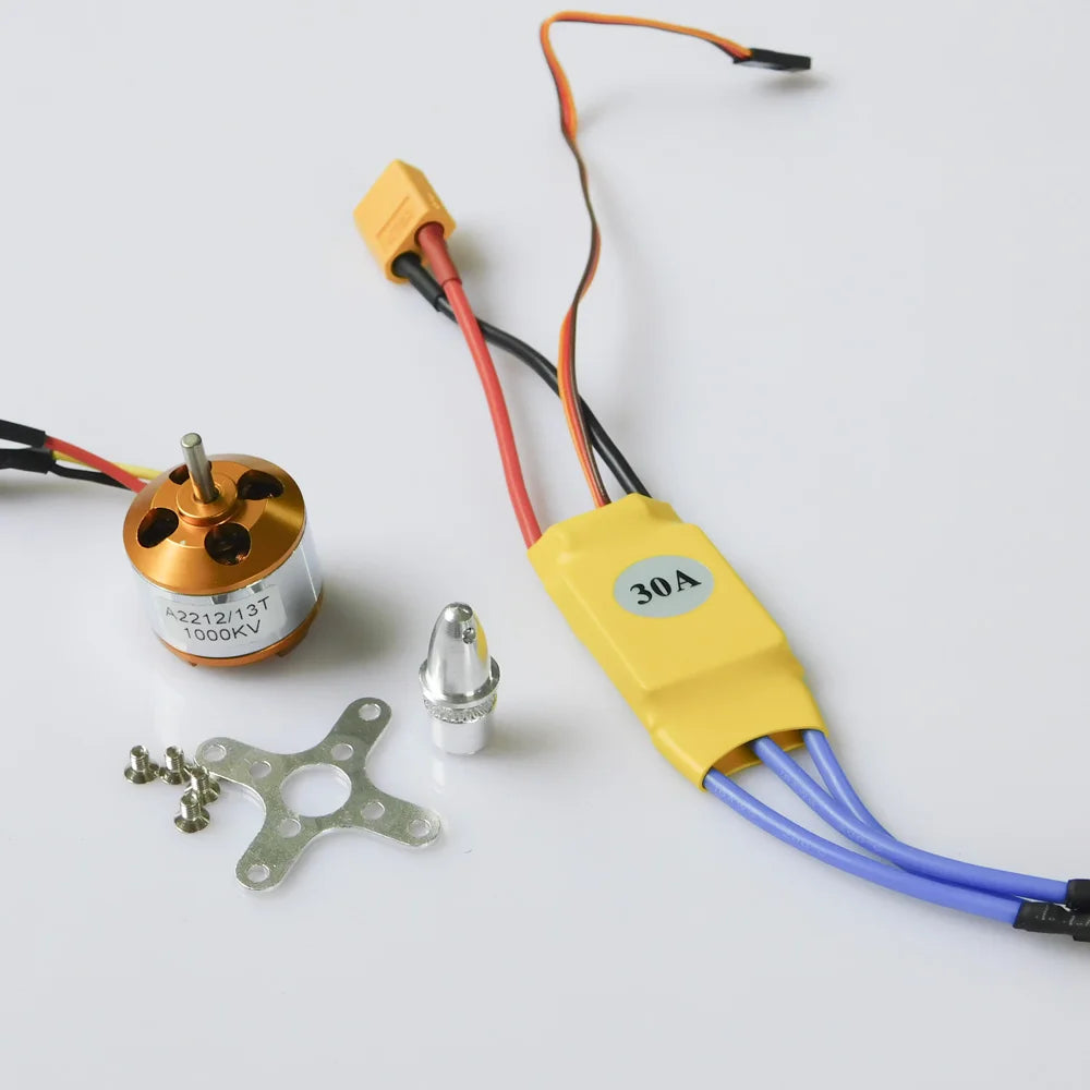 محرك بدون فرشاة جديد Sida XXD A2212 KV930/1000/1400/2200 30A ESC + 1045 مجموعة طاقة مجداف 10 Brushless motor, XXD A2212 1000KV motor + 30A ESC + 1045