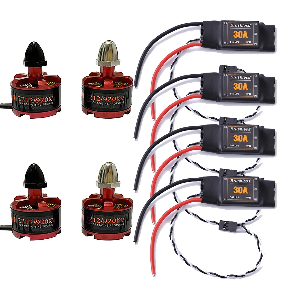 وحدة تحكم إلكترونية في السرعة 30A ESC OPTO 2-6S بدون فرشاة + محرك 2212 920kv 2-4s لطائرة هليكوبتر F450 F550 S500 RC كوادكوبتر 14 30A 2unMeo Brushless" 30A AanMen 0212/
