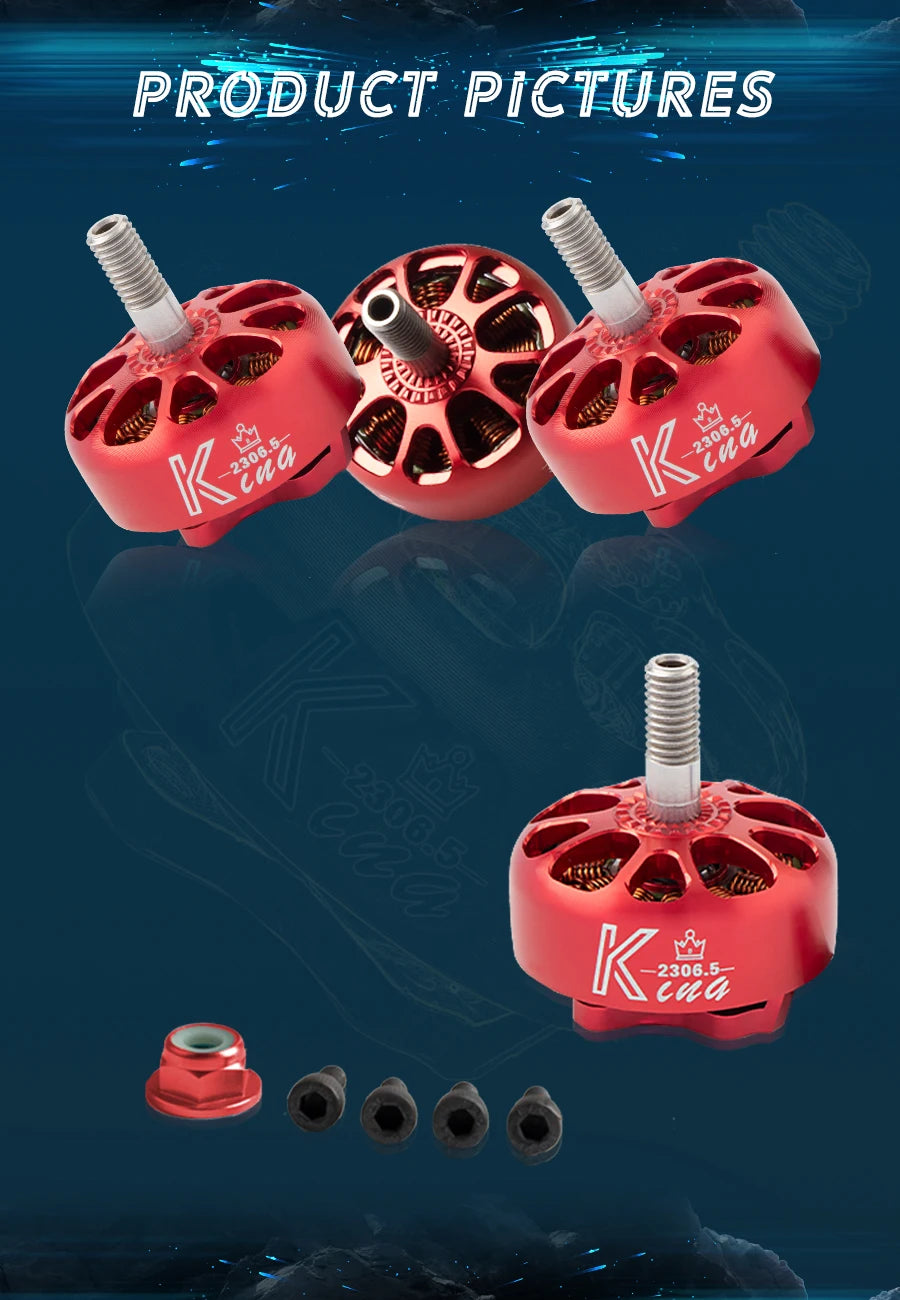 NEW Flash Hobby King Series 4pcs/Lot K2306.5 2306 1900KV /2300KV/ 2550KV For FPV Racing Edition motor Parts 12 Skyquist K2306.5 RC brushless motor is designed for vehicles & remote