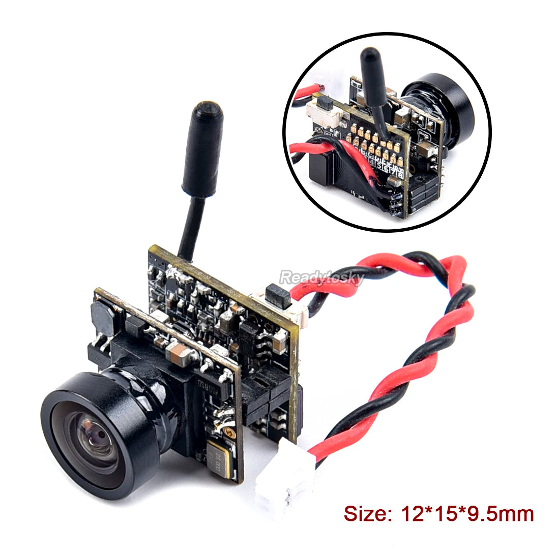 FPV Camera - NEW 5.8G 40CH 25mW VTX 600TVL M7 FPV Camera PAL / NTSC Switchable For RC FPV Multicopter Drone Part 14 FPV Camera, IG68 Readytosky Size: 12*15*9.5mm 80e