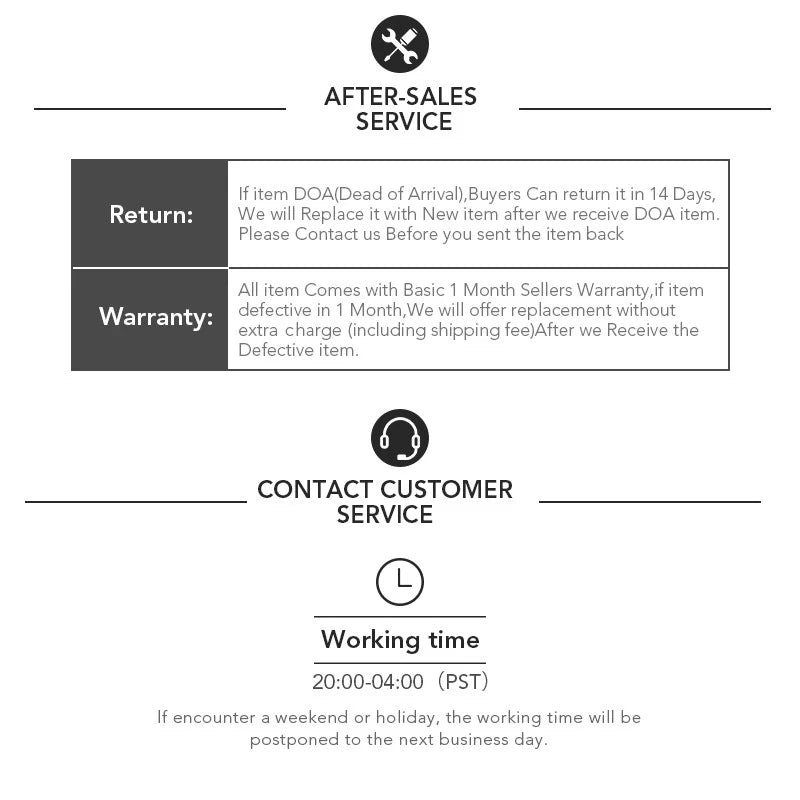 Eachine LCD5802D 7 Inch FPV Monitor - 5802 5.8G 40CH 7 Inch FPV Monitor RC Drone Airplane Long Range FPV Camera Goggles Drone Support DVR Funcion 31 Eachine LCD5802D 7 Inch FPV Monitor, AFTER-SALES SERVICE If item DOA(Dead of Arrival)